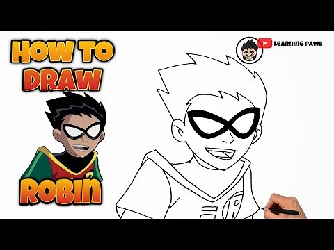 How To Draw Robin | Teen Titans #draw #drawing #robin