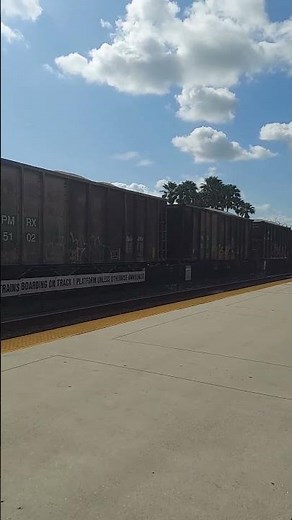 Csx Rock Train Going Through Fort Lauderdale Station. #csxtrains #railfanning #shortvideo #florida