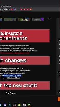 SO BEKOMMT MAN DIE Majrusz's Enchantments MOD FÜR MINECRAFT
