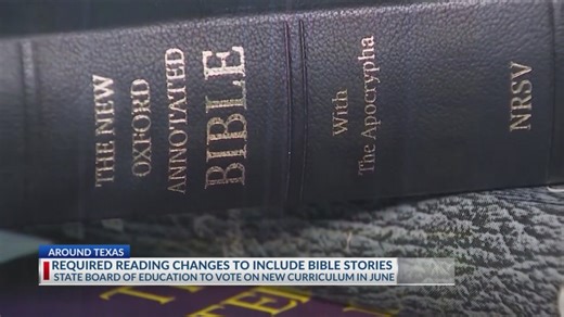 Texas education board gives preliminary OK to required reading list that includes Bible material