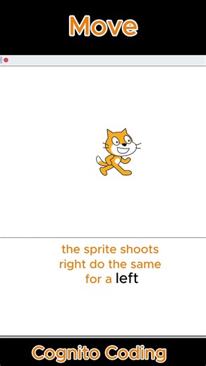 Arrow Key Tutorial - Move Your Sprite Now #scratch #coding #shorts