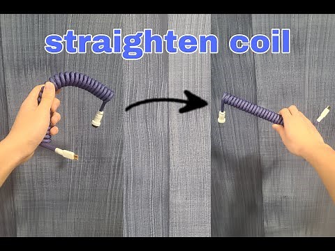 how to straighten the coil in a custom keyboard cable