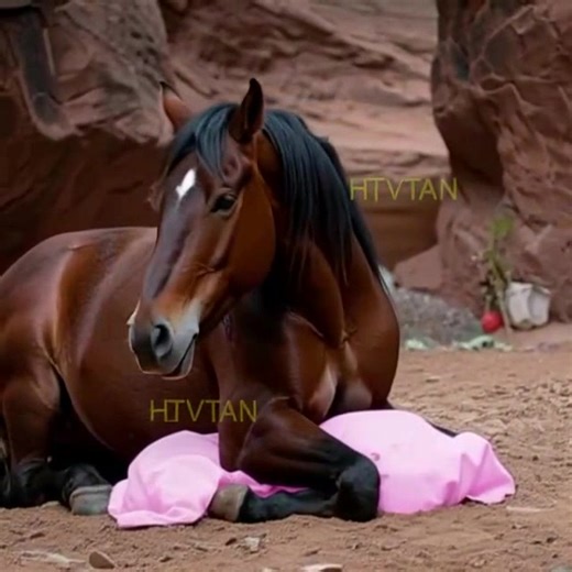 Ils pensèrent que ce n’était qu’un cheval blessé couché à terre… jusqu’à ce qu’ils découvrent ce qu’il protégeait sous son corps. Ce que vous allez entendre défiera tout ce que vous pensiez savoir sur la compassion animale. Dans les montagnes du Colorado, un étalon sauvage gisait immobile dans un canyon isolé. Il n’avait pas bougé depuis plus de 12 heures, et les vautours commençaient déjà à tourner au-dessus de lui. Mais quelque chose ne collait pas dans cette scène. Sa posture n’était pas cell