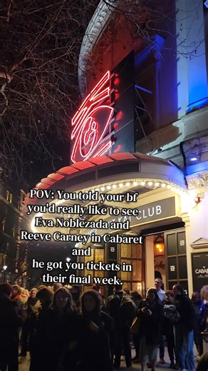 I've been wanting to see this show since it first opened! #cabaret #westend #evanoblezada #bf #theatre