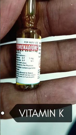 VITAMIN K1 (Phytomenadione) 🔥 #mbbs #medicalstudent #medicalcollege #education #clinical #clinics