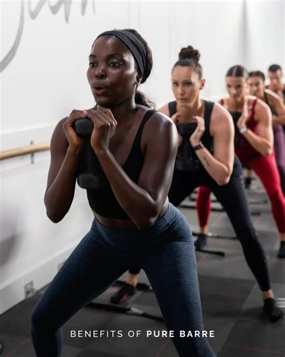 Pure Barre on Instagram: "Pure Barre: A full-body workout inspired by yoga, Pilates, and ballet. Our low-impact, high-intensity technique benefits clients at every fitness level and is designed to strengthen and tone your entire body, taking you beyond the barre. Whether you’re new to fitness or looking to switch up your routine, there’s always a spot for you at the barre. Click the link in bio to book your free barre intro class. #purebarre #barreclasses #freebarreclass #fitness"