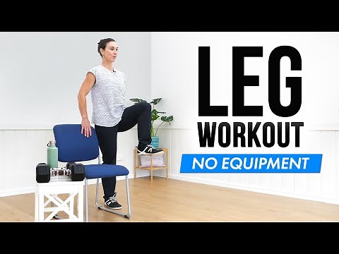 30 MIN LEG WORKOUT for Seniors - Butt, Thigh, Calves, Core | No Equipment