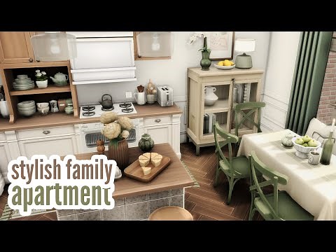 stylish family apartment \\\\ The Sims 4 speed build