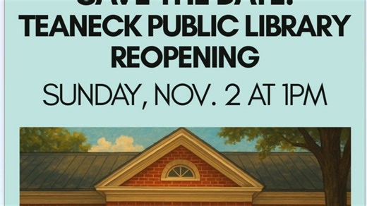 🎉 The wait is over! The Teaneck Public Library is reopening its doors! Join us for our Grand Reopening Celebration — see what’s new, explore refreshed spaces, and reconnect with your library community. 📚💫 Join us on Sunday, November 2, at 1:00pm! We can't wait to welcome you back! https://teanecklibrary.org/renovation/ | Teaneck Public Library