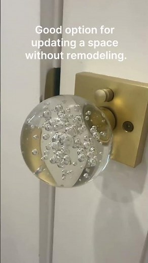 Would you put crystal knobs in a modern house?