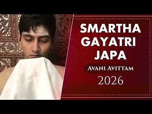 108 Gayatri Mantra Japa Sankalpa Procedure | Yajur & Rig Veda | Upakarma | Avani Avittam 2026