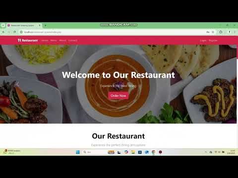 🍴Responsive Restaurant Website Project in PHP