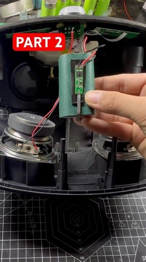 Part2: ⚡ Replace battery → Runs for 24 hours #lithiumbattery #diytech #Bluetoothavailable #short