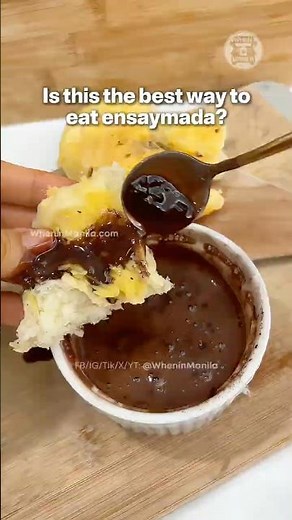 Grilled Cheesy Ensaymada Hack: Ultimate Filipino Merienda with Chocolate Dip #snack #dessert #pinoy