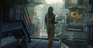 Ian Hubert on Instagram: "A little before-and-after from an in-progress scene I'm working on with @kaitlinbones. There's a great mural by @suzi_draws in the background there, too. The funnest challenge for this one was getting the cg environment to match the practical set, which was done by mapping the fake buildings with pictures taken of the real set. . . #vfx #filmmaking #3dcameratracking #b3d #blender3d #blender #cg"