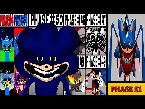 MY SPRUNKI OC: SONIC! / New Phase 1-51! Phase 51 & Phase 1-51