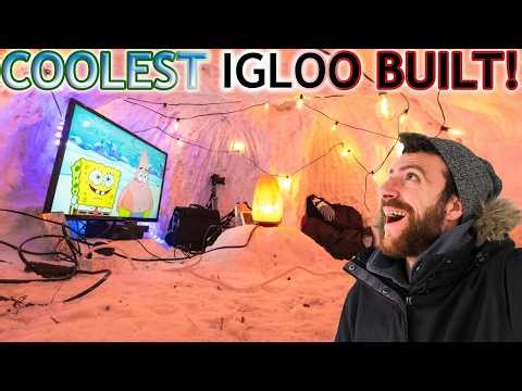 I Built The COOLEST Igloo in Pennsylvania (Probably In The World)! 2000lbs Moved