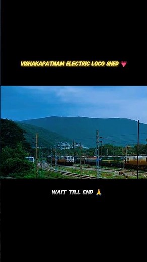 Vishakapatnam Electric Loco Shed 💗 | RailFan SECR | #shorts #indianrailways #train