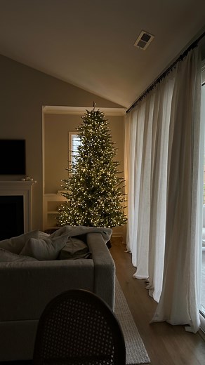 Katie Sue on Instagram: "IT’S BACK !!!! 🌲✨ comment “TREE” & I’ll dm you the link!! [🚨 due to an IG update - you MUST BE FOLLOWING for me to be able to message you if you’re a private account!] It’s also posted in my LTK! you can find that link in my bio! Will absolutely sell out again so snag it now if you want it. 🌲: mine is the 9 ft full unflocked - there’s also a 7.5 and slim option! 🏷️ viral grand duchess home depot color changing pre lit Christmas tree with remote"