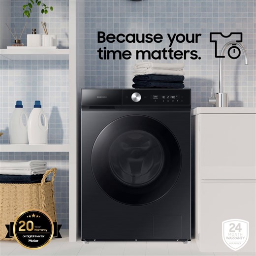 With QuickDrive™ and Q-Bubble™ technology, detergent penetrates deep for a powerful clean that’s gentle on your clothes and your schedule by reducing washing time by 50%. Learn more: http://spr.ly/6184ACMEp #MorewithSamsung | Samsung