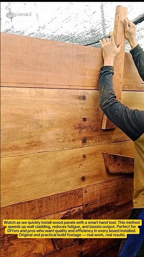 Wood Panel Wall Build | Fast DIY Cladding Tool in Action 🇺🇸