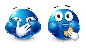 What's The 'Blue Emoji' Meme? The Viral Emoticon And Reaction Image Explained