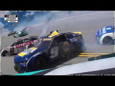 Playoff Trouble for Chase Elliott After Early Crash | 2025 NASCAR Cup Series at Talladega