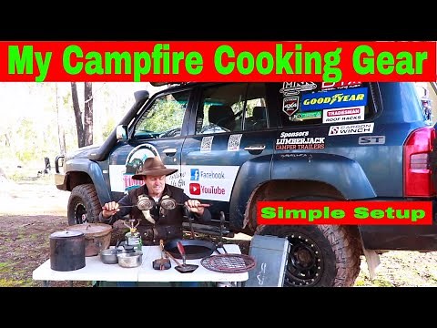 Campfire Cooking Equipment - ( Simple Setup That Works. )