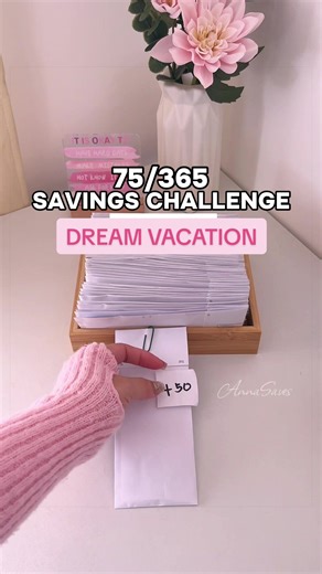 Day 75 of 365 Days Savings Challenge | Dream Vacation #cashstuffing #savingschallenge #savingmoney #savings