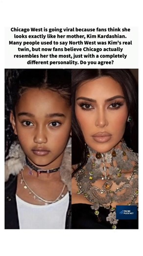 Chicago West Goes Viral 😳 Fans Say She Looks Just Like Kim Kardashian #fyp #ytshorts #fypage