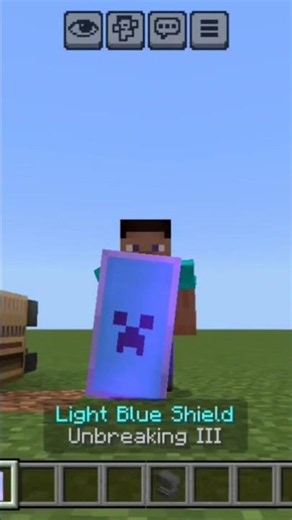 How to get CUSTOM SHIELDS in Minecraft Bedrock! 🛡️ #shorts