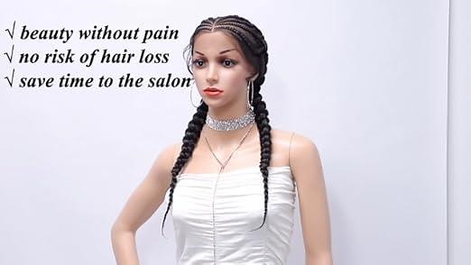 Braided Lace Front Cornrow Braided Wigs