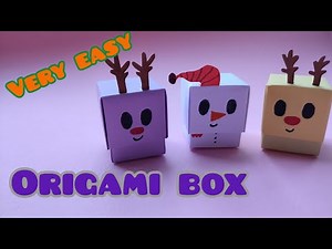 origami box|how to make an easy origami box