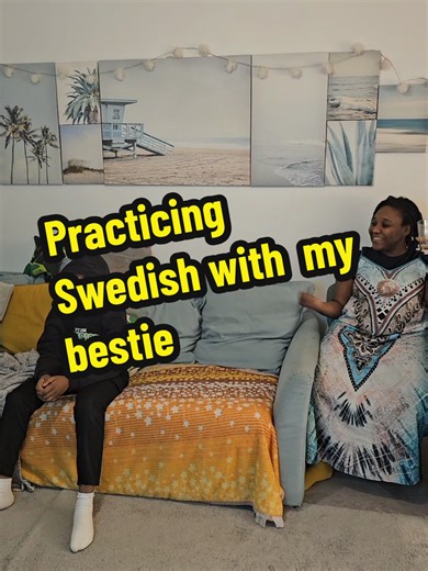 I am practicing swedish with my bestie #studyswedish #svenskaspråket #Sweden #invandrare #studyabroad