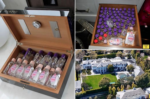 Sean ‘Diddy’ Combs kept precious baby oil stash in apparent humidity-controlled storage, new evidence pics from inside his LA mansion reveal