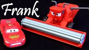 Tractor Tipping playset Lightning Mcqueen Disney Pixar Cars 2 tractors tippin review Blucollection