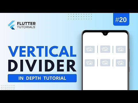 Flutter Vertical Divider Widget - Showing vertical line in Flutter