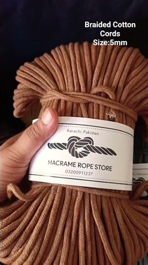 Braided Cotton Cords #macrame #tutorial #knots
