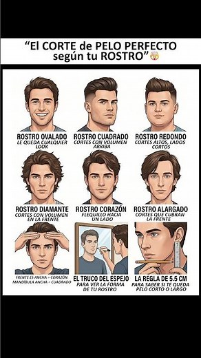 "El CORTE de PELO PERFECTO según tu ROSTRO" 🤯