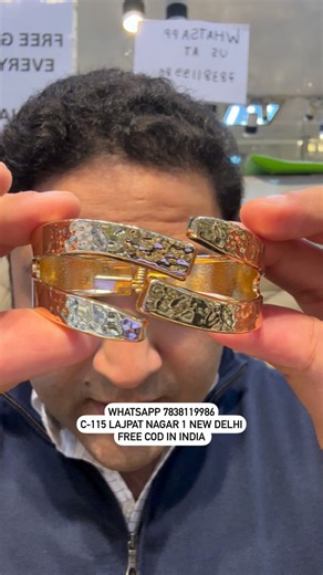 OSR JEWELLERS by Kartik Nayyar on Instagram: "✨ Step into luxury with our Ultra-Modern, Truly Classy Openable Bangles — crafted with premium anti-tarnish gold plating for everlasting shine. 💛 Elevate your elegance with designer craftsmanship that defines perfection. Perfect for every occasion, every outfit, every you. 🎁 Enjoy a FREE Surprise Gift with every order! 💵 Cash on Delivery available PAN India 📍 Visit us: OSR Jewellers, C-115, Lajpat Nagar 1, New Delhi 💬 DM / WhatsApp: 7838119986 �