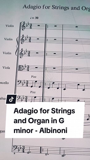 Ensemble Performance of Adagio for Strings and Organ in G minor - Albinoni