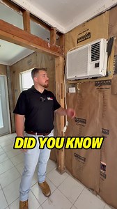 DID YOU KNOW? This is a window unit AC—plugged in through a wall cutout. Unlike mini splits, it's not hardwired! | Home Love Construction