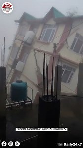 A five-story building in Himachal Pradesh’s Shimla collapsed as heavy monsoon rains continued to batter the region, prompting widespread disruptions and a “red” alert for severe weather. A viral video showed the “Raj Niwas” building crumbling. Its owner, Anjana Verma, was quoted by NDTV as saying that the building had been evacuated overnight due to persistent rain and landslides. Verma alleged that the collapse was due to cracks that had appeared in the structure because of nearby four-lane roa