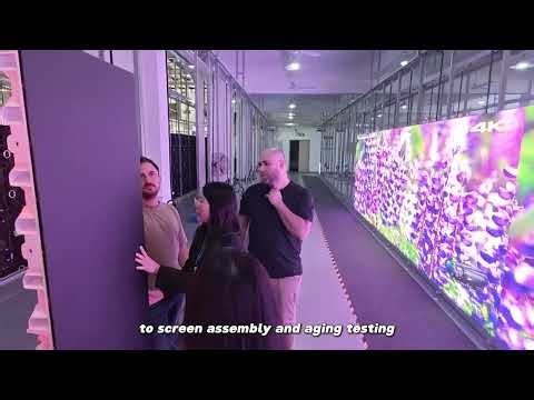 France Clients Visited EagerLED Display Manufacturing Plant / LED screen Panel.
