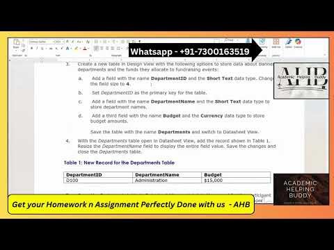 Access Module 1-3 SAM Capstone Project A Banner Consulting | Shelly Cashman Cengage Mindtap