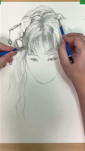 Fountain Pen Drawing | Drawing Wukong with Both Hands