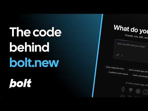 The secrets behind Bolt.new - the AI powered full-stack web app builder