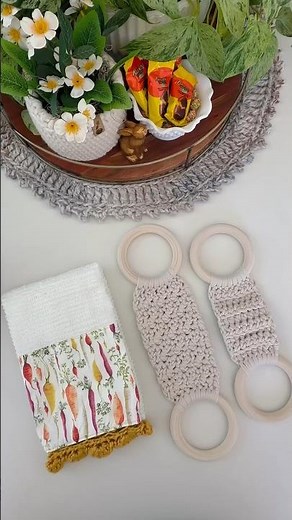 📣Full Video Instructions for The Crochet Towel Holder on my YouTube chanel. #freecrochetpatterns