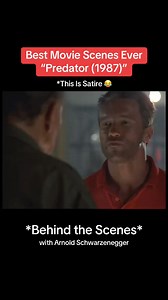 Best Movie Scenes Ever - Predator (1987) - Behind the Scenes with Arnold Schwarzenegger This Is Satire 😂 #predator #arnold #schwarzenegger #bts #movieclips #80s #80smovies #genx #funny #fyp #foryoupage | Barb Castillo