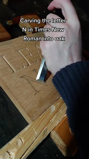 Creating a Stunning Letter N Wood Carving Process